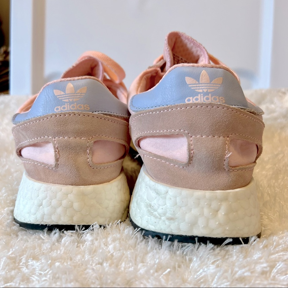 Women's adidas-Iniki Runner-CLEAR ORANGE PERIWINKLE- CG6025-Sz 8.5 - Picture 6 of 14